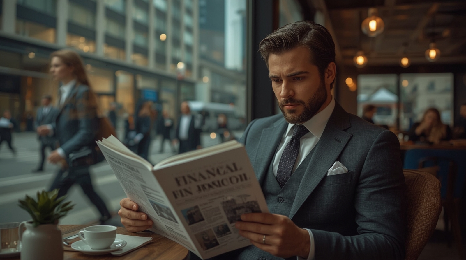 Students studying finance